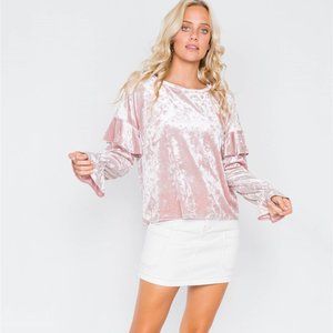 🎀Ivory Cotton Mini Retro Chic Denim Skirt🎀